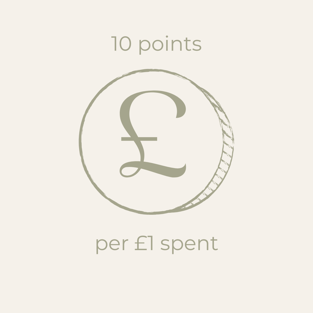 10 points per £1 spent rewards programme