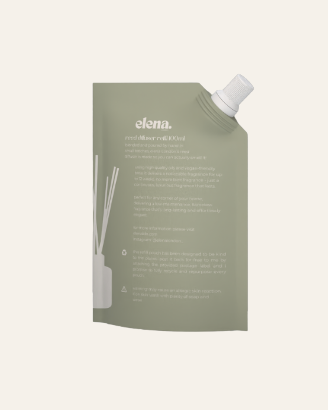 reed diffuser refill pouch