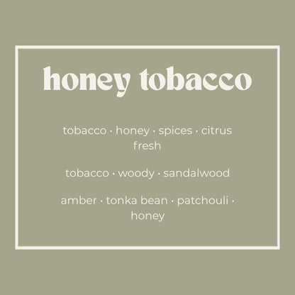 honey tobacco soy wax melt 80g