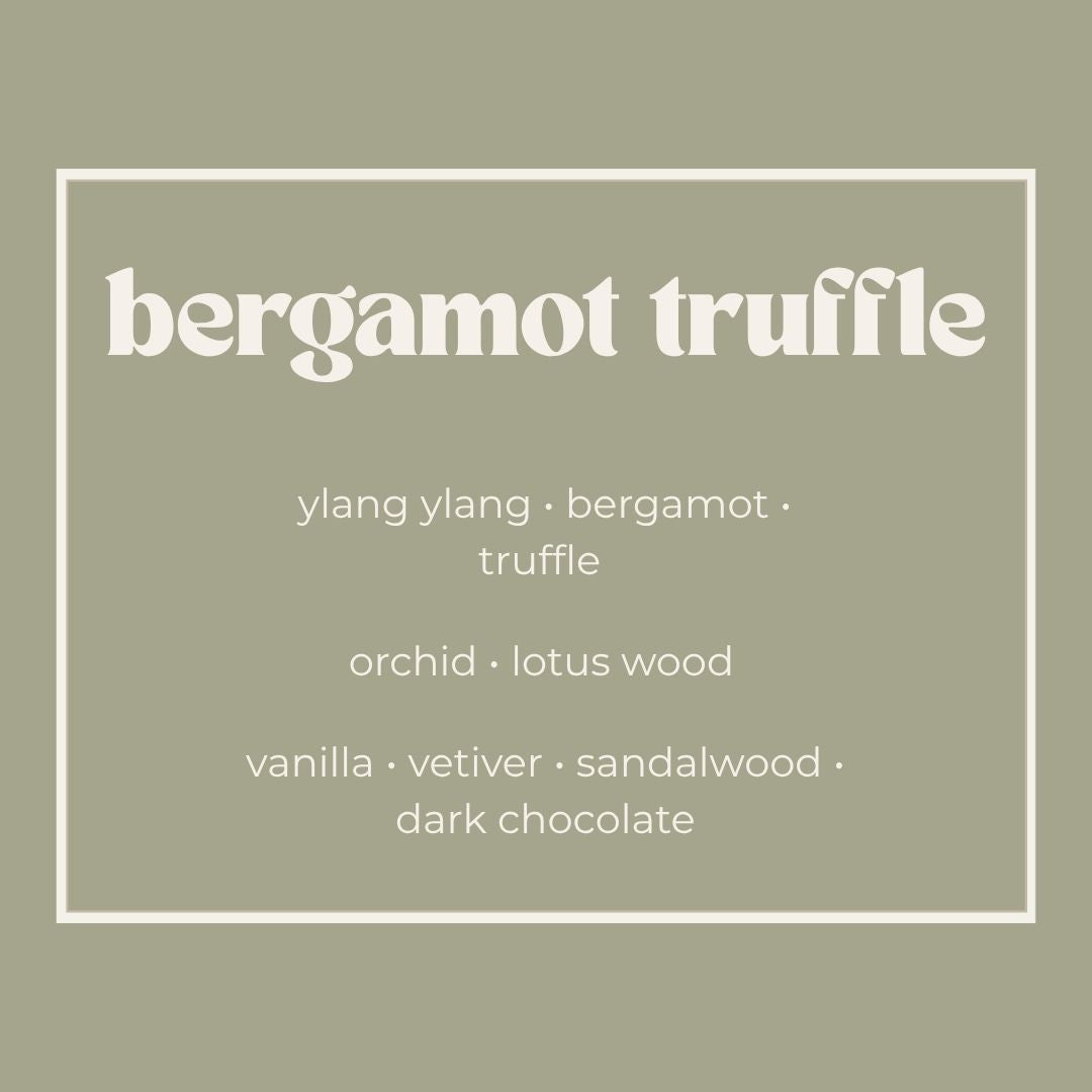bergamot truffle soy wax melt 80g