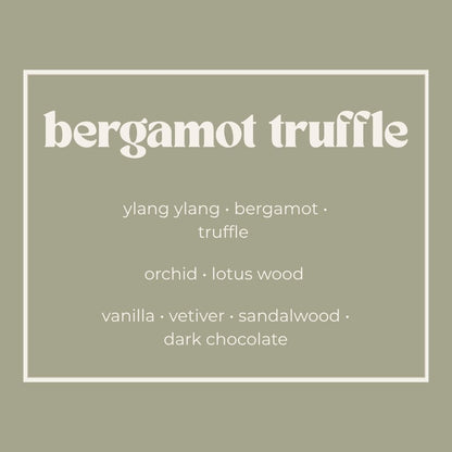 bergamot truffle soy wax melt 80g