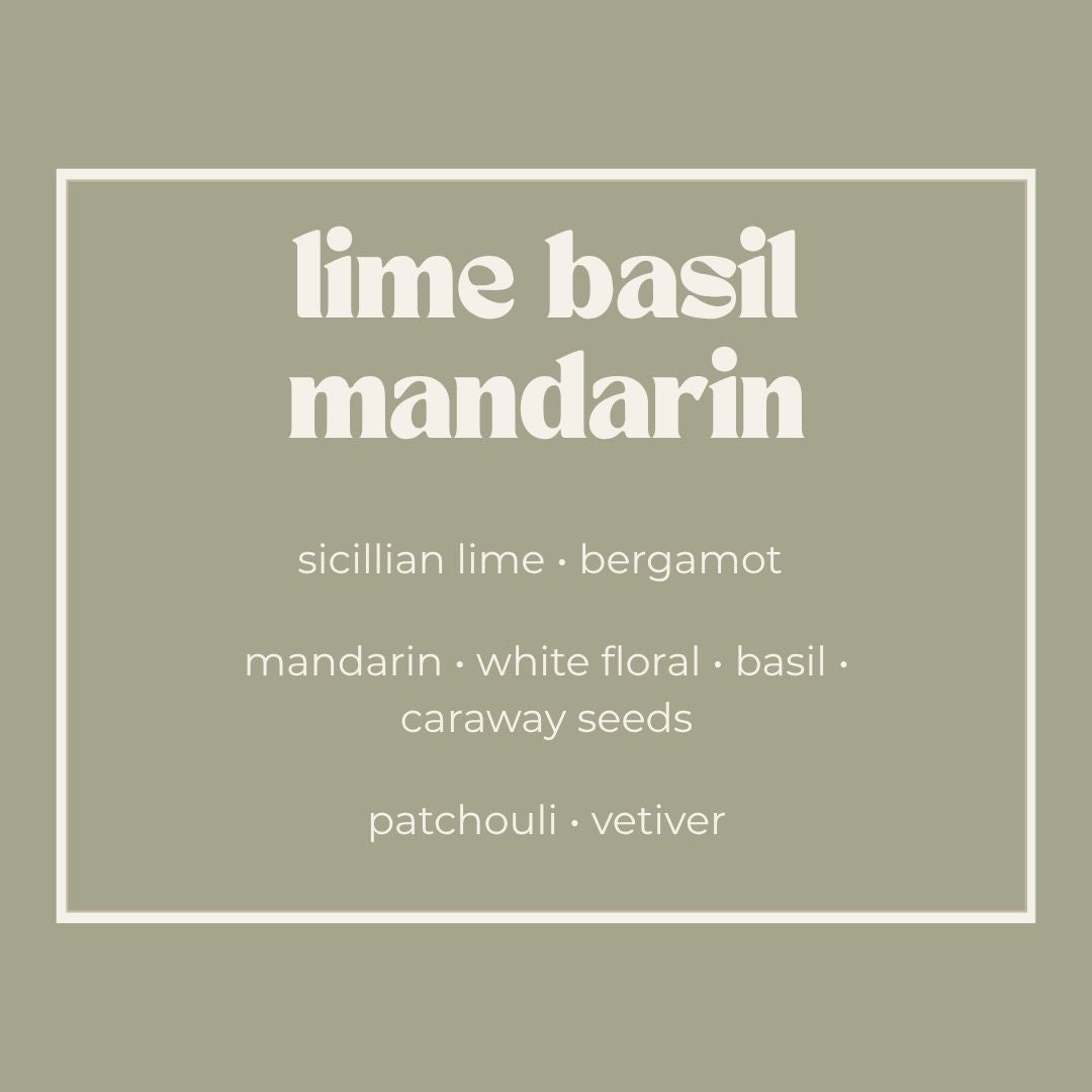 lime basil mandarin soy wax melt 80g