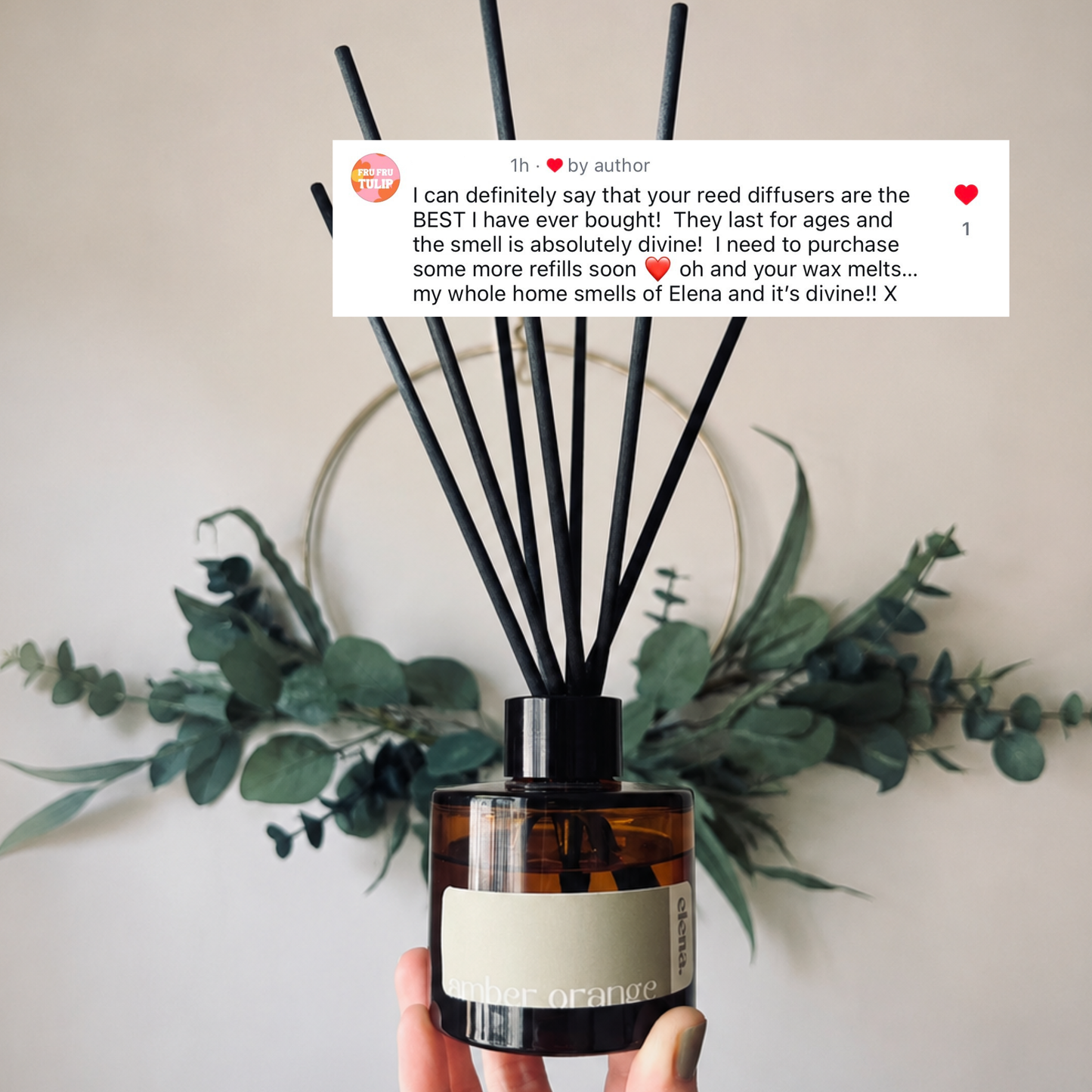 amber orange reed diffuser 100ml