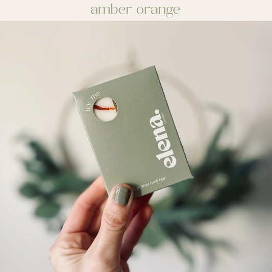 amber orange soy wax melt 80g