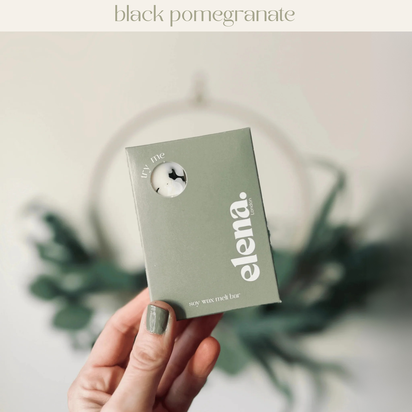 black pomegranate soy wax melt 80g