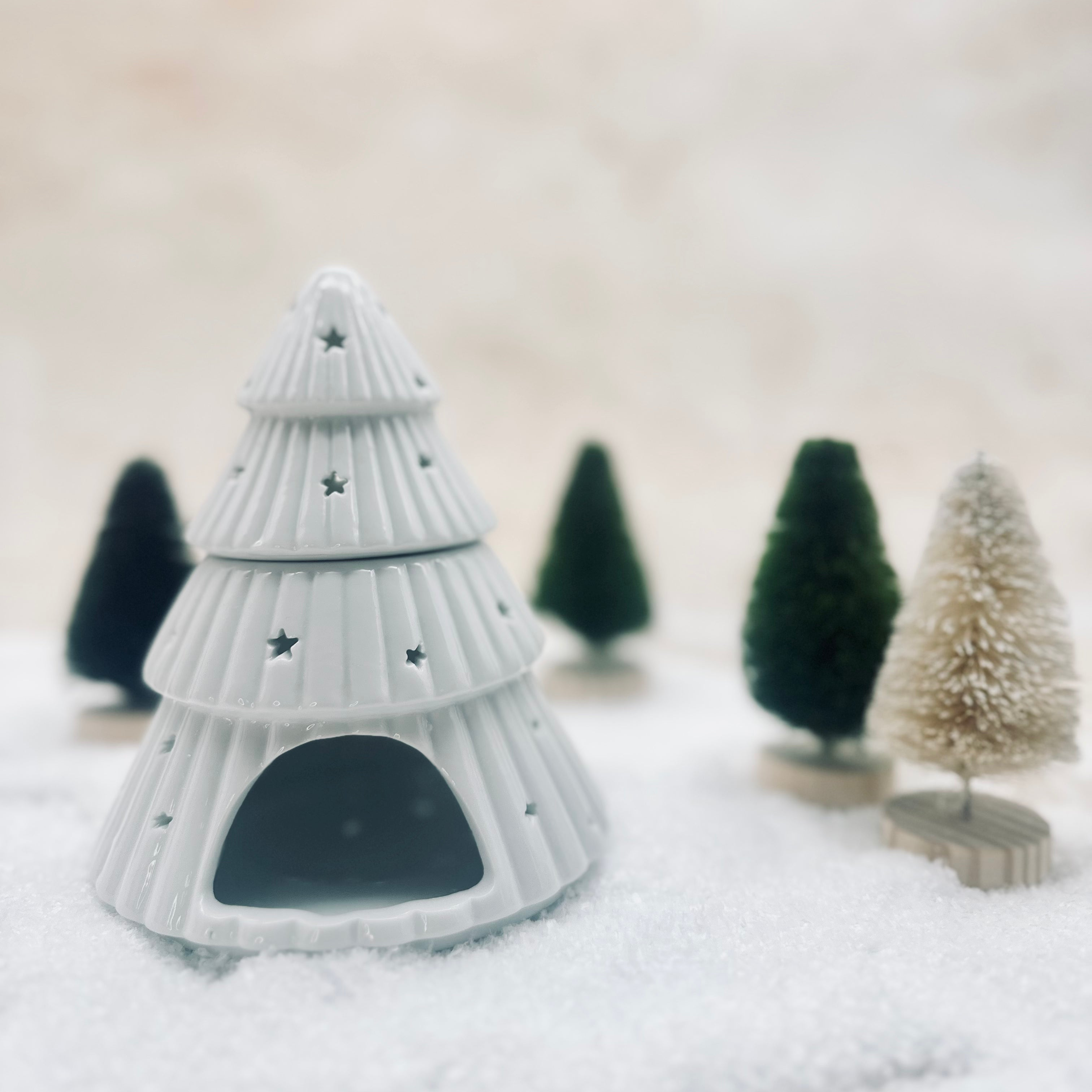 ceramic christmas tree wax melt burner