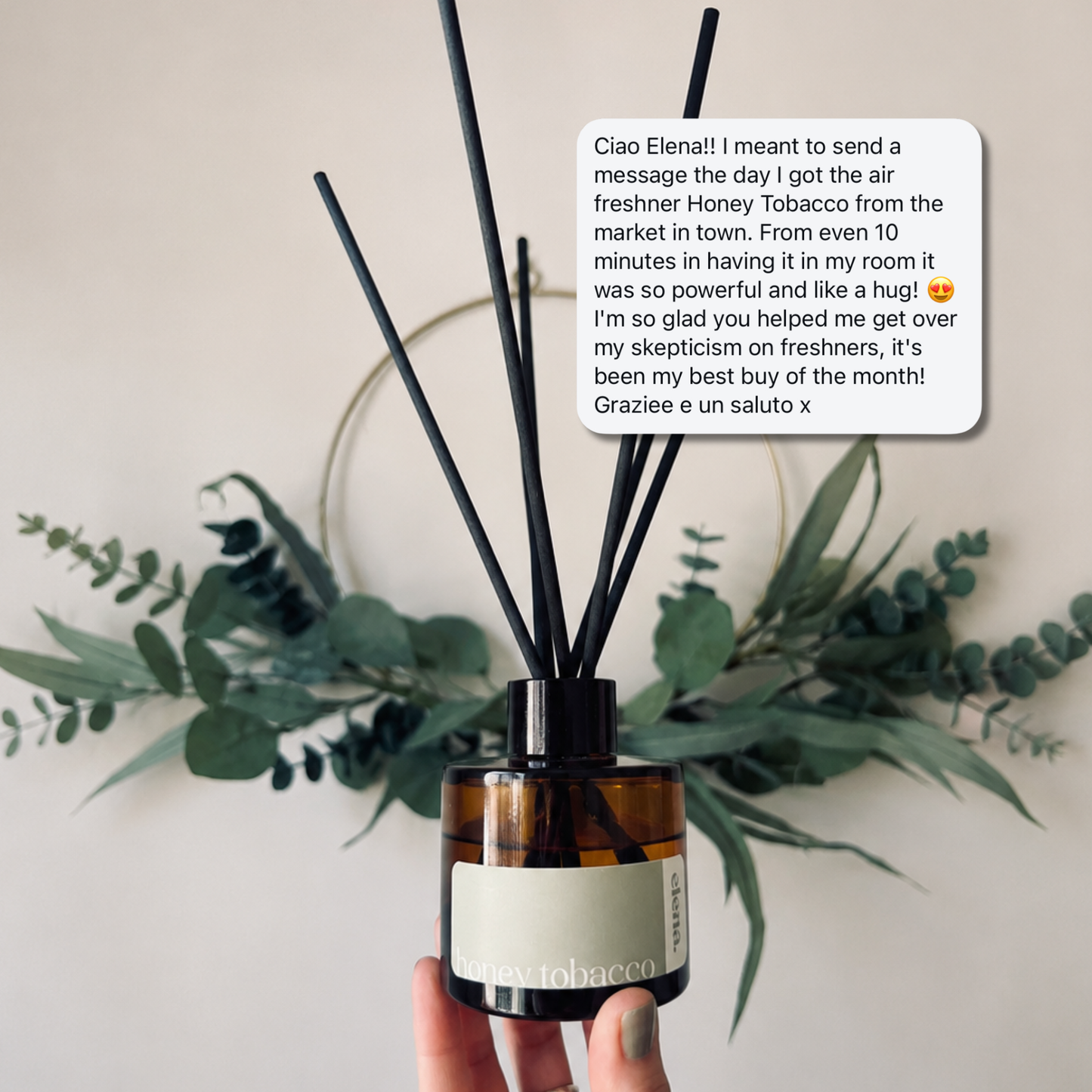 honey tobacco reed diffuser 100ml