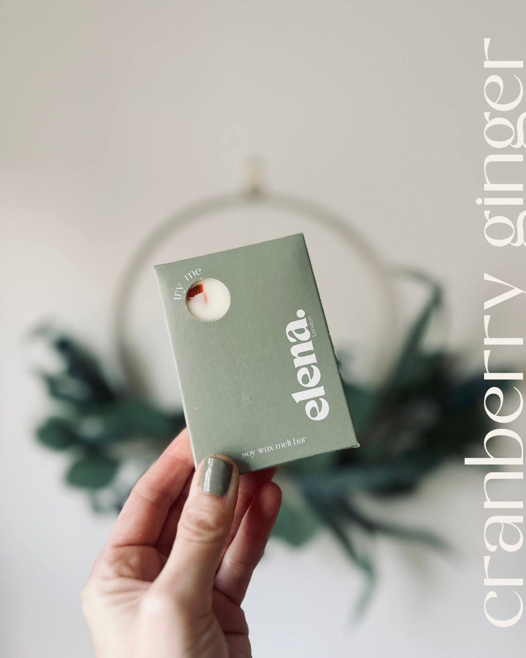 cranberry ginger soy wax melt 80g