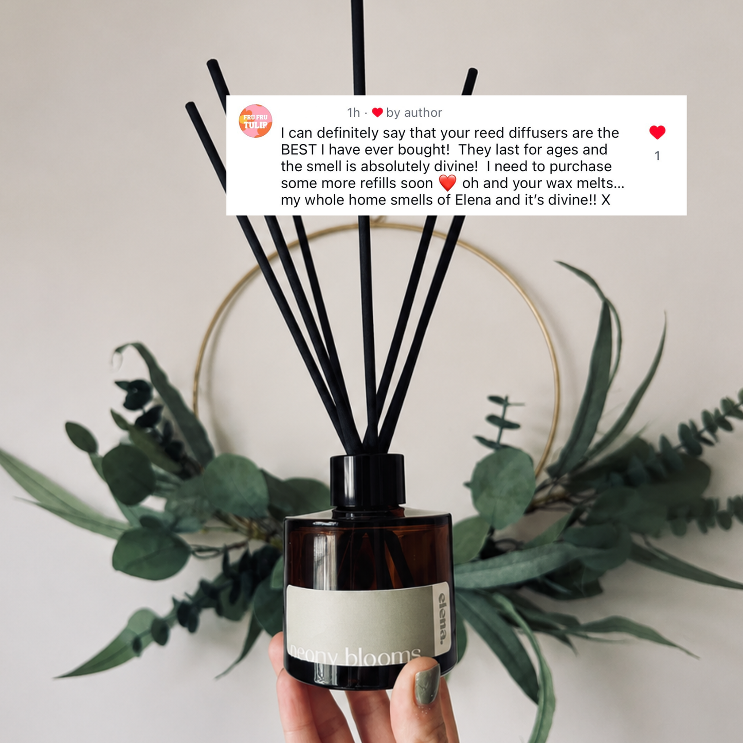peony blooms reed diffuser 100ml