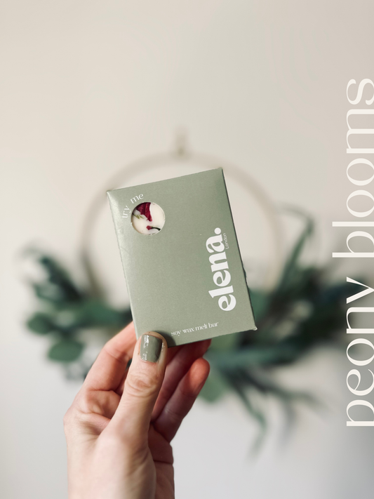 peony blooms soy wax melt by elena London