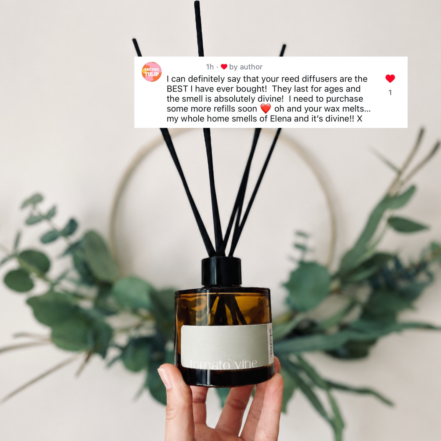 tomato vine reed diffuser 100ml