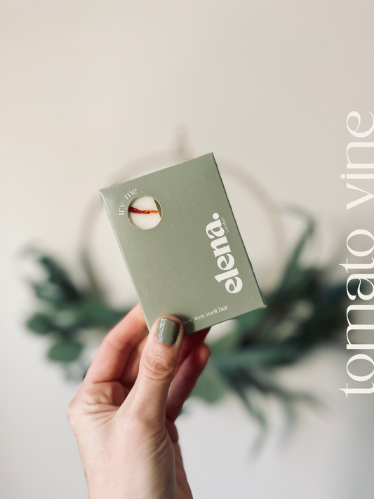 tomato vine soy wax melt by elena London