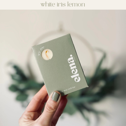 white iris lemon soy wax melt 80g