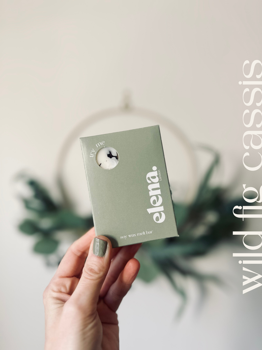 wild fig cassis soy wax melt by elena London