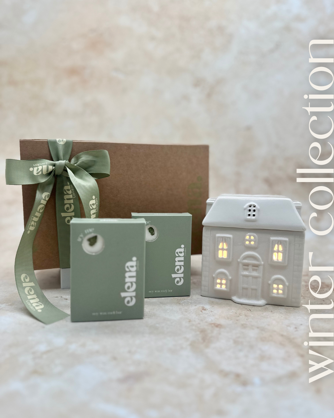 cottage burner + two winter melt bars